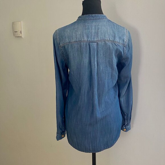 7 For All Mankind Denim Blouse - Picture 6 of 9